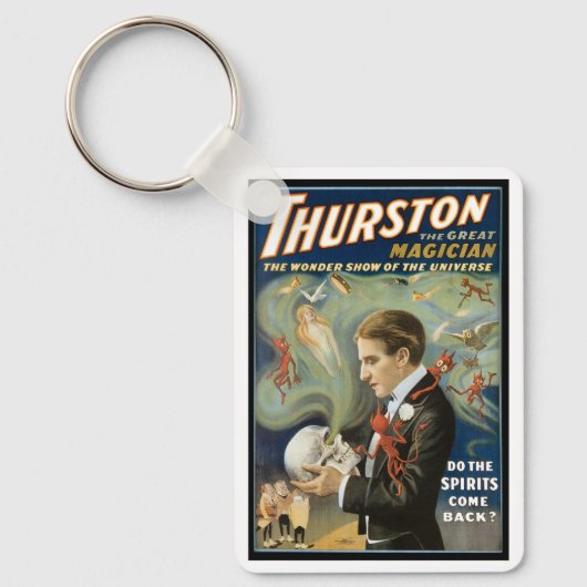  Magisch Poster, Thurston, de Grote Magicus Sleutelhanger (Voorkant)