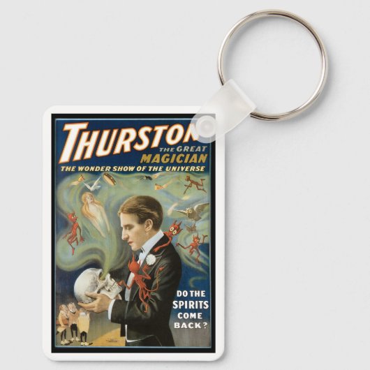  Magisch Poster, Thurston, de Grote Magicus Sleutelhanger (Achterkant)