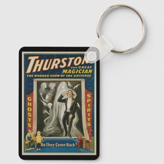  Magisch Poster, Thurston, de Grote Magicus Sleutelhanger (Achterkant)