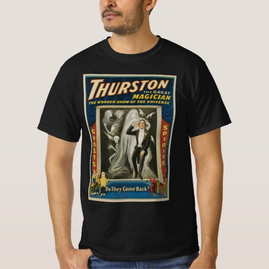  Magisch Poster, Thurston, de Grote Magicus T-shirt (Voorkant)