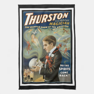 Magisch Poster, Thurston, de Grote Magicus Theedoek