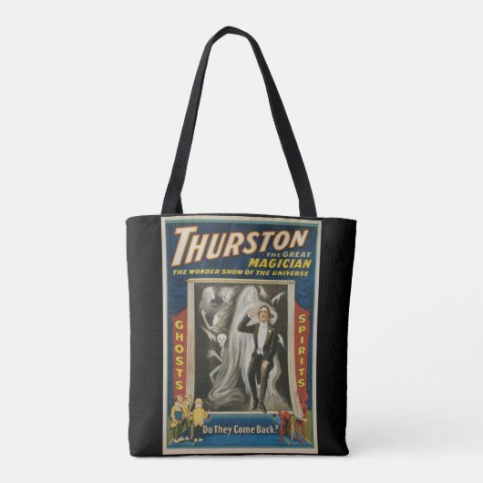  Magisch Poster, Thurston, de Grote Magicus Tote Bag (Achterkant)