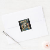 Magisch Poster, Thurston, de Grote Magicus Vierkante Sticker (Envelop)