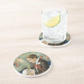 Magisch Poster, Thurston, de Grote Magicus Zandsteen Onderzetter (Zijkant)