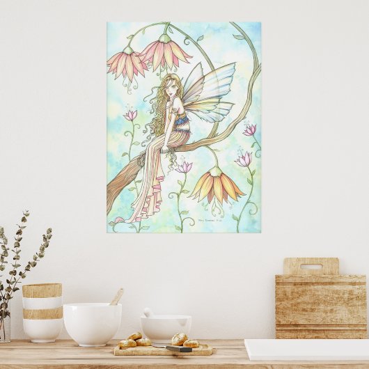 Magisch Poster van Ophelia Flower Fairy Print (Keuken)