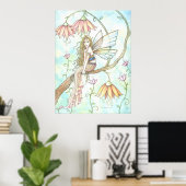 Magisch Poster van Ophelia Flower Fairy Print (Thuiskantoor)