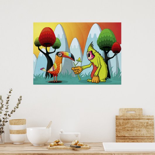 Magisch ras poster (Keuken)