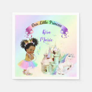 Magisch Regenboog Prinsessen Kasteel Eenhoorn Servet