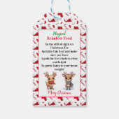 Magisch rendiervoer cadeaulabel (Voorkant)