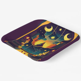 Magisch rijk van boeken 2 papieren bordje