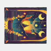 Magisch rijk van boeken fleece deken (Voorkant (Horizontaal))