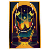 Magisch rijk van gele boeken medium cadeauzakje (Voorkant)