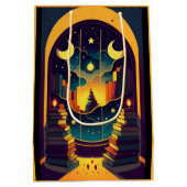 Magisch rijk van gele boeken medium cadeauzakje (Achterkant)