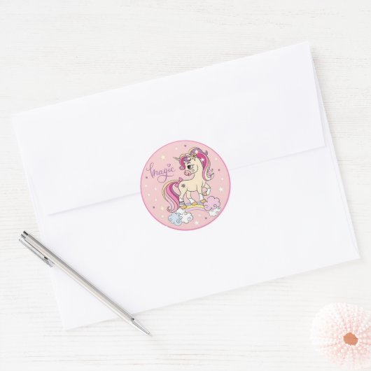 Magisch Ronde Sticker (Envelop)