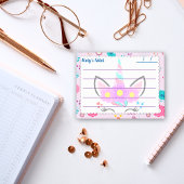 Magisch roze eenhoorn leuk behang 10 cm x 7,5 cm post-it® notes
