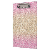 Magisch Roze en Gouden Glitter Ombre Klembord (Links)