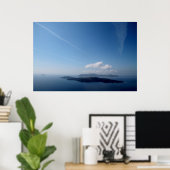 Magisch Santorini paradijs Poster (Thuiskantoor)