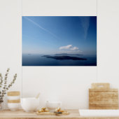 Magisch Santorini paradijs Poster (Keuken)