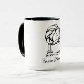 Magisch Schattig Monogram B Aangepaste Eenhoorn Br Mok (Voorkant links)