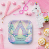 Magisch Schattige Sleepover Verjaardagsfeest Papieren Bordje (Feest)