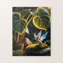 Magisch schepsel in het groen legpuzzel