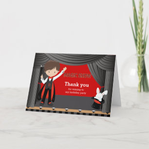 Magisch Show Dank u Bedankkaart