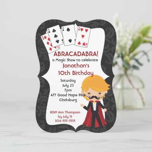 Magisch Show Kaart (Staand voorkant)