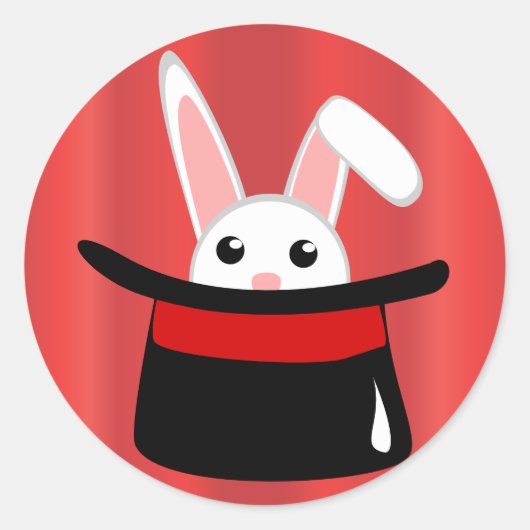 Magisch Show Ronde Sticker (Voorkant)