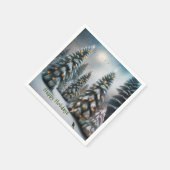 Magisch sneeuwbos servet (Hoek)