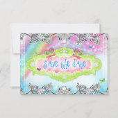 Magisch Snoep Wonderland Silver Trim RSVP (Voorkant)