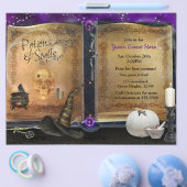 Magisch Spreukenboek Halloween Feest Event Flyer (Enkel)