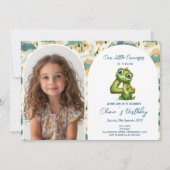 Magisch sprookje 4e verjaardagsfeestje kaart (Voorkant)