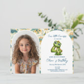 Magisch sprookje 4e verjaardagsfeestje kaart (Staand voorkant)