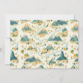 Magisch sprookje 4e verjaardagsfeestje kaart (Achterkant)