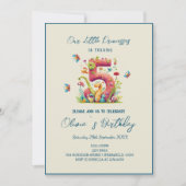 Magisch sprookje 5e verjaardagsfeestje kaart (Voorkant)