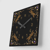 Magisch sprookje fantasie vierkante klok (Hoek)