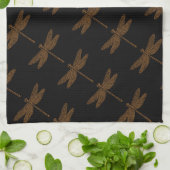 Magisch sprookje Fantasy Dragonfly Theedoek (Gevouwen)
