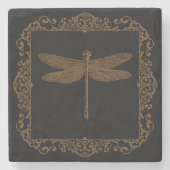Magisch sprookje Fantasy Steampunk Dragonfly Stenen Onderzetter (Voorkant)