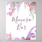 Magisch sprookje mimosa bar sign poster (Voorkant)