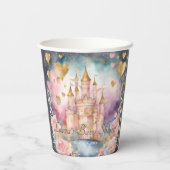 Magisch Sprookje Prinses Baby shower Papieren Bekers (Achterkant)