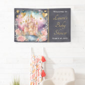 Magisch Sprookje Prinses Baby shower Welkom Spandoek (Insitu)