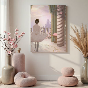 Magisch Sprookjesachtig Paleis Muur Canvas Afdruk