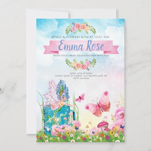 Magisch sprookjesfeest kaart (Voorkant)