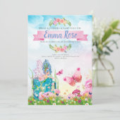 Magisch sprookjesfeest kaart (Staand voorkant)