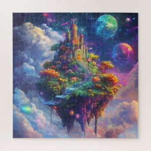Magisch Sprookjeskasteel & Zwevend Eiland Legpuzzel