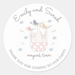 Magisch team Twins Birthday Sticker