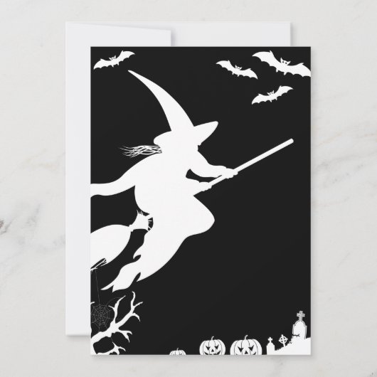 magisch thema , uitnodiging voor halloween - verja (Achterkant)