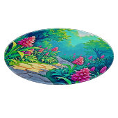 Magisch tuinpad ontwerp snijplank (Hoek)