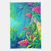 Magisch tuinpad ontwerp theedoek (Verticaal)