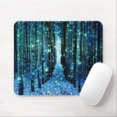 Magisch Turkoois Teal Woud Muismat (Met muis)